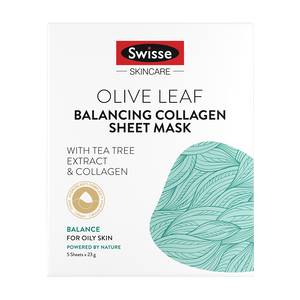 Swisse HYDROELASTI COMPLEX Olive Leaf Balancing Sheet Mask 23g x 5